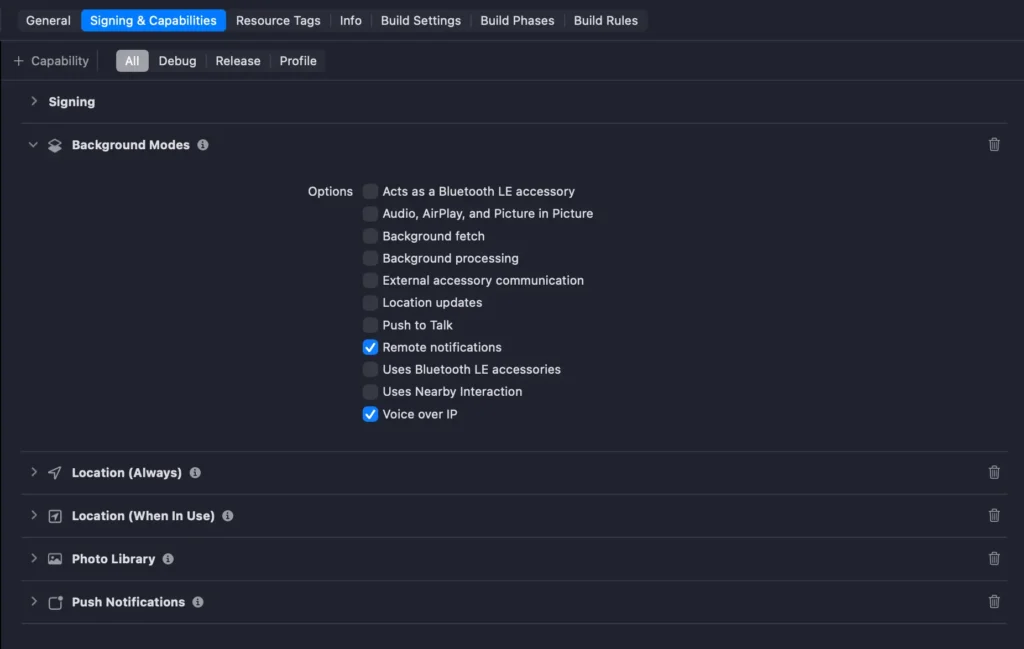 iOS push notificaions
